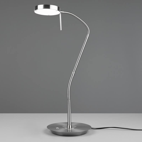 Regulowana lampka biurkowa NEMIO DL107523310 LED 12W 2300-4000K srebrny