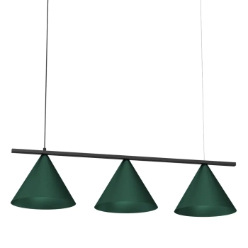 Regulowana zwisająca lampa CAPITAL MLP1530 do kuchni czarno zielony