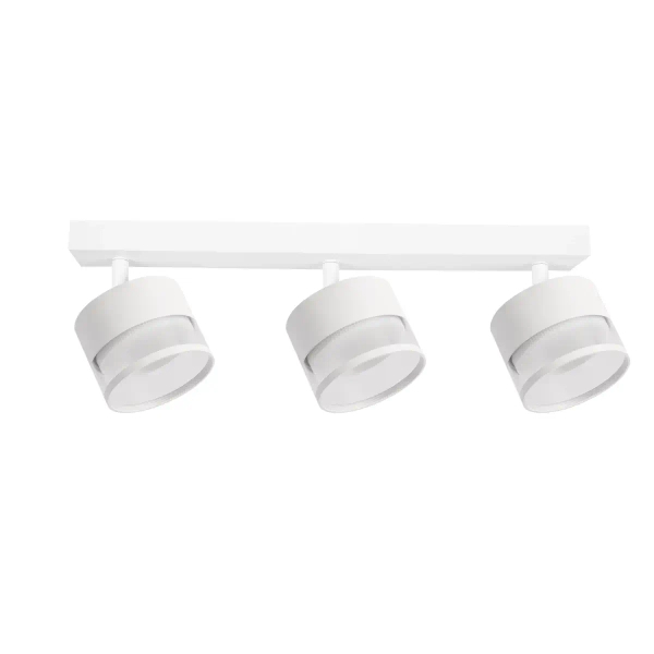 Potrójna lampa sufitowa Kendal LP-6331/3WS TR/WH tubki białe
