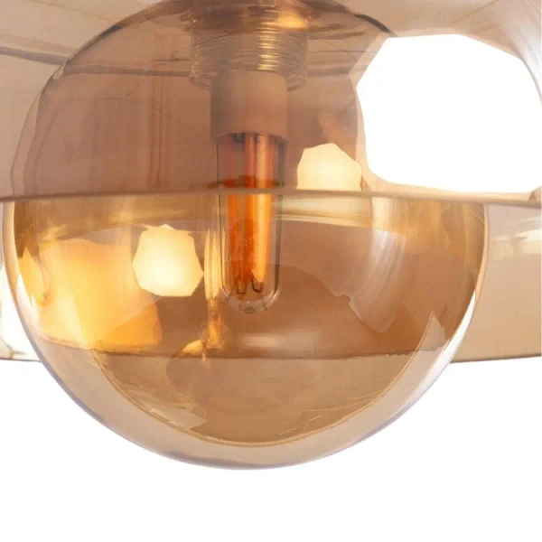 Wisząca lampa nad wyspę Cartier ABR-LWS-BU-CAR szklana bursztynowa