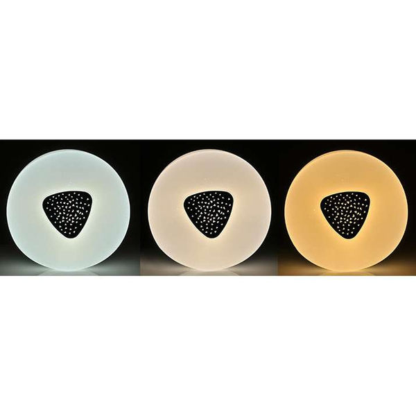 Plafon LAMPA sufitowa DIAMOND 313492 Polux geometryczna OPRAWA natynkowa LED 24W 3000K - 6500K do łazienki biała