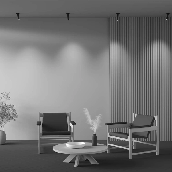 Podłużna lampa sufitowa Focus C140RS-L200-7W3K-B LED 7W 3000K wpust czarny