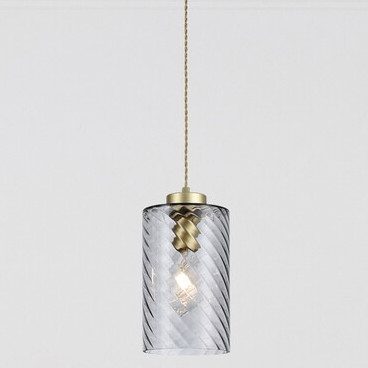 LAMPA wisząca SHEILA 5228 Rabalux szklana OPRAWA zwis tuba przydymiona złota