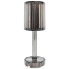 Ryflowana lampa stołowa Simple ML2290 LED 1W CCT przydymiona przezroczysta