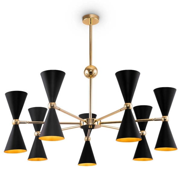 Industrialna LAMPA sufitowa VESPER MOD108PL-14GB Maytoni metalowy plafon do salonu czarny