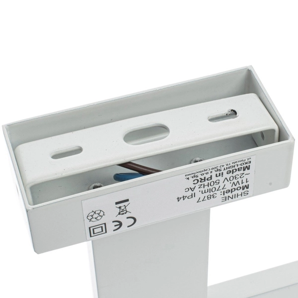 Kinkiet LAMPA ścienna SHINE ML3878 Milagro łazienkowa OPRAWA nad lustro LED 13,8W 4000K galeryjka IP44 biała