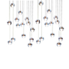 Lampa wisząca kule Starlight ST-9228-5 Step do salonu kryształ chrom