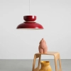 Metalowa wisząca lampa Aldo 1152G15_15_J do salonu czerwony