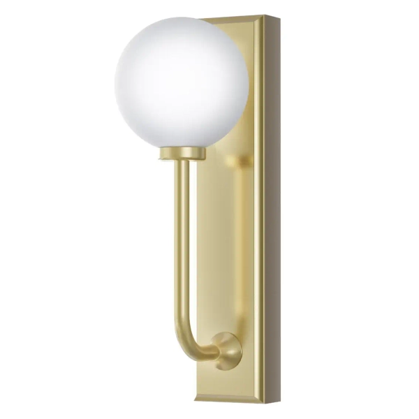 Łazienkowy ścienny kinkiet Ero Parette Old Gold OR85600 kula IP44 złoty