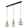 Szklana wisząca lampa Sophia Cognac 11042 ryflowana bursztynowa beżowy