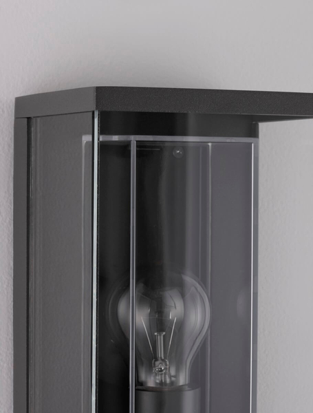 Lampa ścienna zewnętrzna CHETUMAL LE708 Luces Exclusivas IP65 grafitowa
