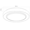 Plafon do salonu Zygmunt 326690 Polux LED 48W 3000-6000K IP44 czarny