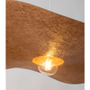 Lampa wisząca metalowa KAPELLO biały zwis do jadalni kapelusz