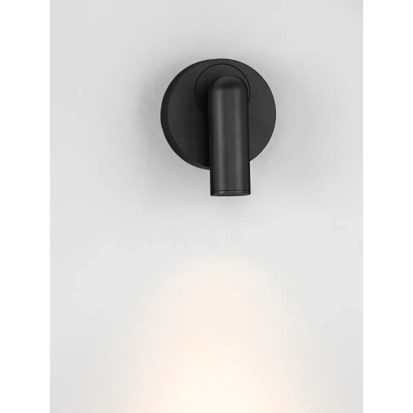 Okrągły kinkiet ścienny TINVALO LE45533 LED 3W 3000Kczarny