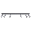 Sufitowa lampa na belce Winx SL.1372 Sollux metalowa chrom czarny