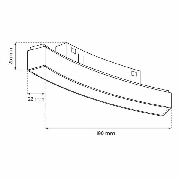 Lampa sufitowa do szyny Magnetic Track ML8689 LED 10W 3000K czarny