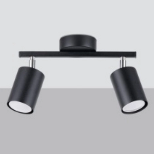 Plafon sufitowy Lemmi SL.1127 Sollux reflektorki z regulacją czarne