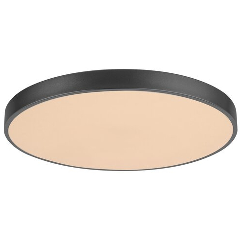 Okrągła LAMPA sufitowa TESIA 3316 Rabalux plafon LED 60W 3000K - 6000K z pilotem czarny