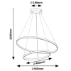 Pierścień lampa wisząca Beliza 72348 LED 75W 3000-65000K złoty