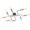 Wielopunktowa lampa sufitowa Hal 81610 retro miedziany cyna
