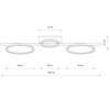 Ring lampa ścienna Circolo 10816 Nowodvorski LED 33W 3000K pierścienie czarna