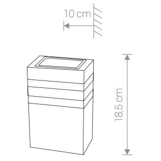 Kinkiet LAMPA elewacyjna RIO 4423 Nowodvorski zewnętrzna OPRAWA ścienna do ogrodu IP54 outdoor grafitowa