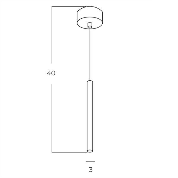 Wisząca lampa sopel VERNO AZ6262 Azzardo LED 8W 3000K biała
