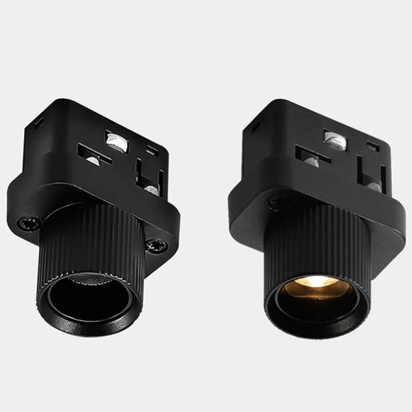 Okrągła soczewka do szyn magnetycznych 992 Domeno LED 2W 3000K czarna