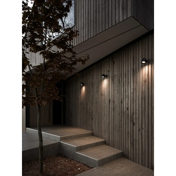 Elewacyjna lampa ścienna ALERIA 2019131003 IP44 czarny OUTLET