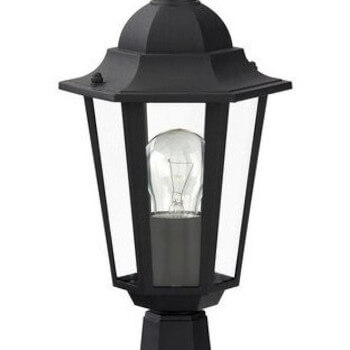 Zewnętrzna lampka ogrodowa VELENCE 8206 latarenka metalowa IP43 czarna