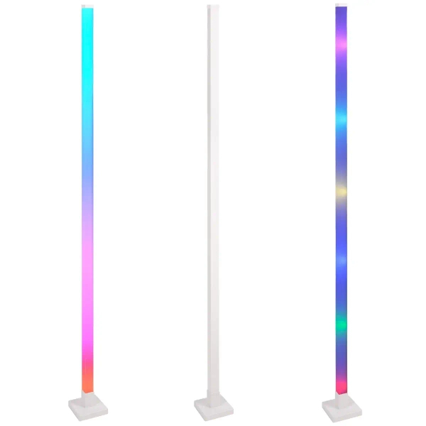 Lampa podłogowa Magical 325211 Polux z pilotem podłużna biała