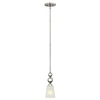 LAMPA wisząca HK-ZELDA-P-A-PN Elstead HINKLEY szklana OPRAWA retro ZWIS podłużny nikiel biały