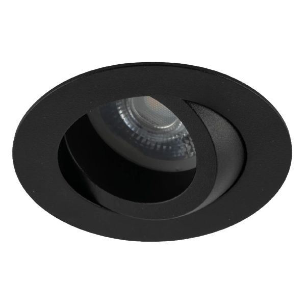 Oczko sufitowe lampa Aura 10571 okrągła regulowana czarny