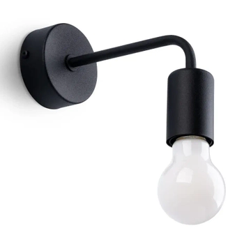 Pojedynczy kinkiet ścienny Norah SL.1449 Sollux metalowy czarny