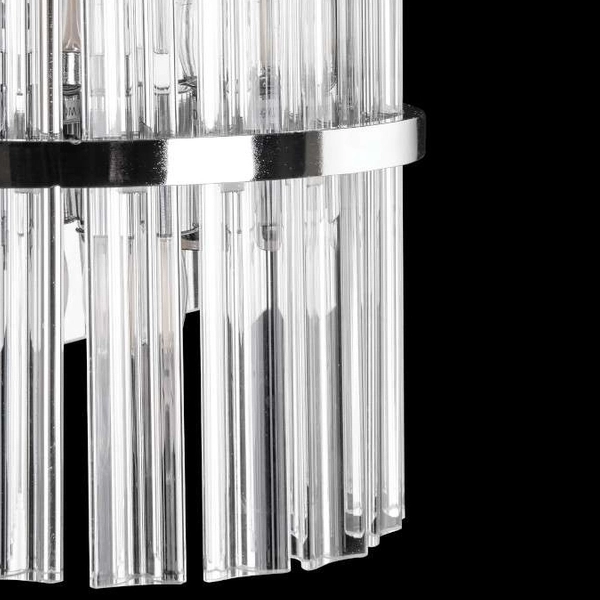 Kryształowa lampa ścienna VEN K-E 1694/2 CR glamour przezroczysty chrom