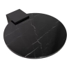 Marmurowy stolik DANTE MM001501100375 czarny złoty do salonu 110cm