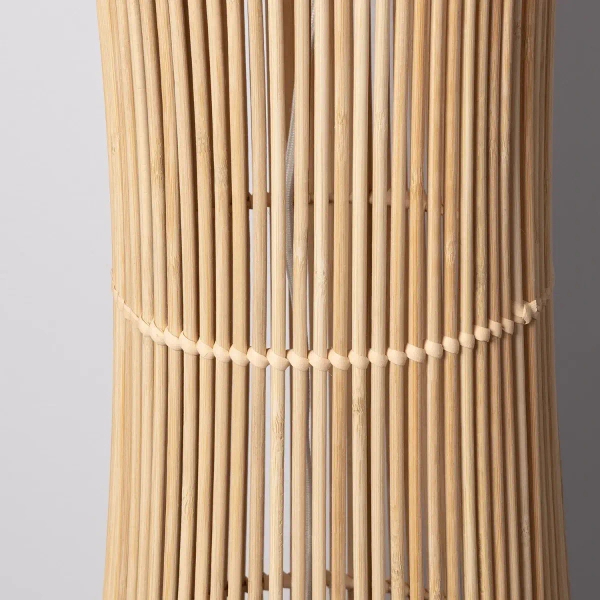 Podłogowa lampa Boho ABR-LP1-BH-E27 Abruzzo do salonu bambus brązowy