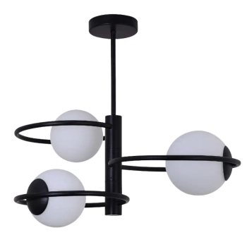 Sufitowa lampa nad blat Dorado LP-002/3C ring BK do kuchni kule czarny