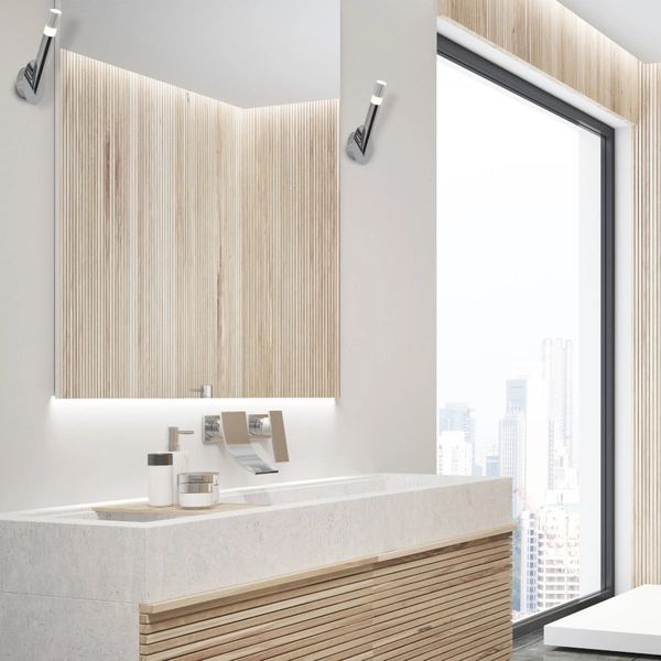 Kinkiet LAMPA ścienna ICE ML178 Milagro metalowa OPRAWA LED 5W 4000K tuba chrom