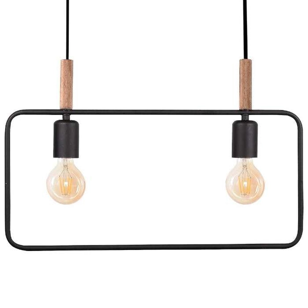 Skandynawska lampa wisząca Frame 32-73518 zwis ramka prostokątna czarna