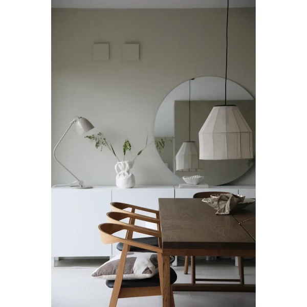 Japandi zwisająca lampa Aiko 108956 lniana beżowy czarny