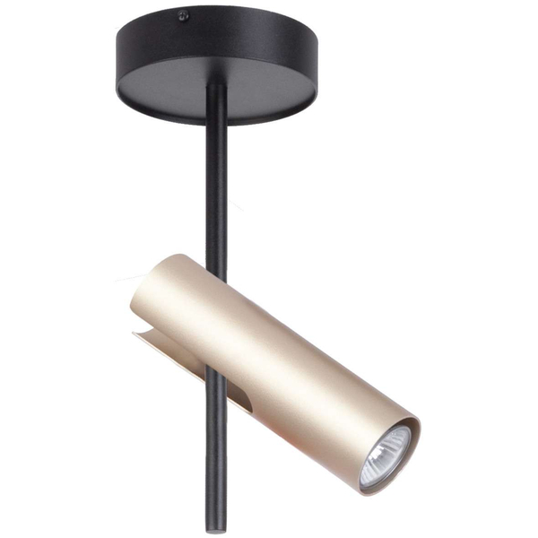 Kinkiet LAMPA ścienna LEDA 33108 Sigma metalowa OPRAWA regulowana tuba modernistyczna złota