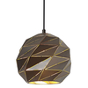 LAMPA wisząca PALERMO PND-2424-1S-GR+GD Italux geometryczna OPRAWA metalowy ZWIS mozaika grafitowa
