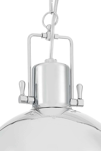 Industrialna LAMPA wisząca NAUTILIUS M 10262103 Kaspa metalowa OPRAWA na łańcuchu ZWIS okrągły chrom