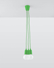 LAMPA wisząca SL.0582 pająk OPRAWKA zwis industrialny przewody kable zielony