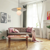 LAMPA wisząca SPOLETTO PND-201923-1 Italux modernistyczna OPRAWA metalowa ZWIS kula ball złota biała