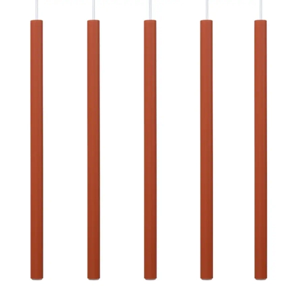 Nowoczesna wisząca lampa Sopel 5 41455 do przedpokoju ceglana