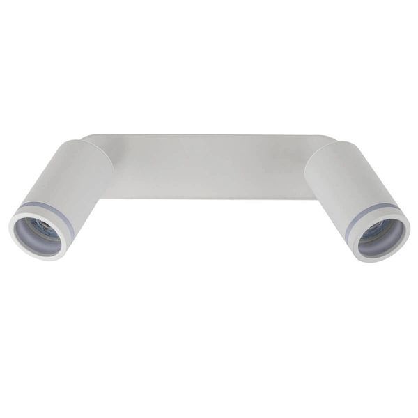 Podwójna lampa nasufitowa Jet 6913 do salonu obrotowa rurki biała