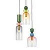 Lampa wisząca Manso PND-37462-3A-MC-GD potrójna multikolor