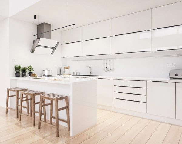 Lampa wisząca Line 536301103 Elkim LED 18W 3000K nad wyspę czarna